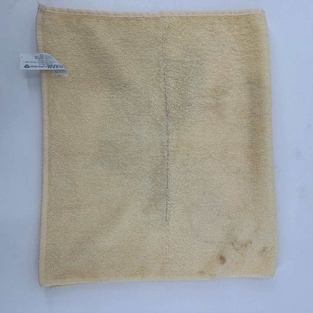 Hanae Mori Martex Vintage 1975 Butterfly Bath Hand Towel Set USA MCM Bathroom